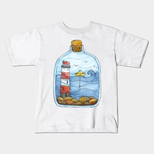 Sea in the Bottle Kids T-Shirt